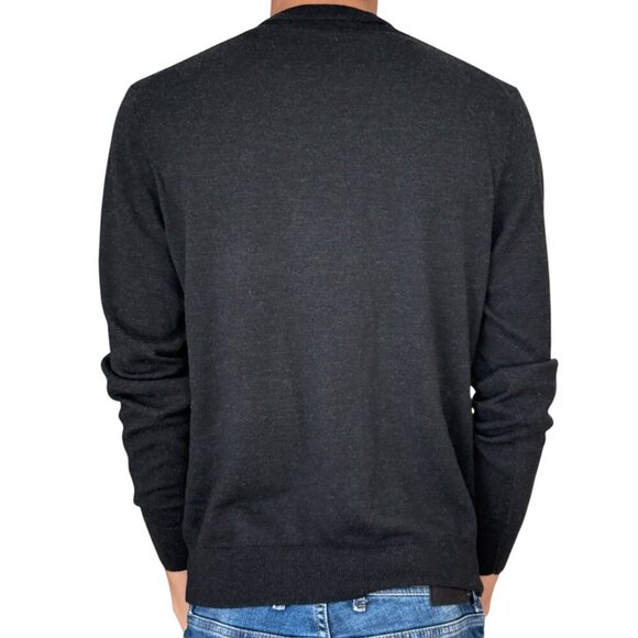 SAKS FIFTH AVENUE MENS DARK GRAY SWEATER - Picture 3 of 7